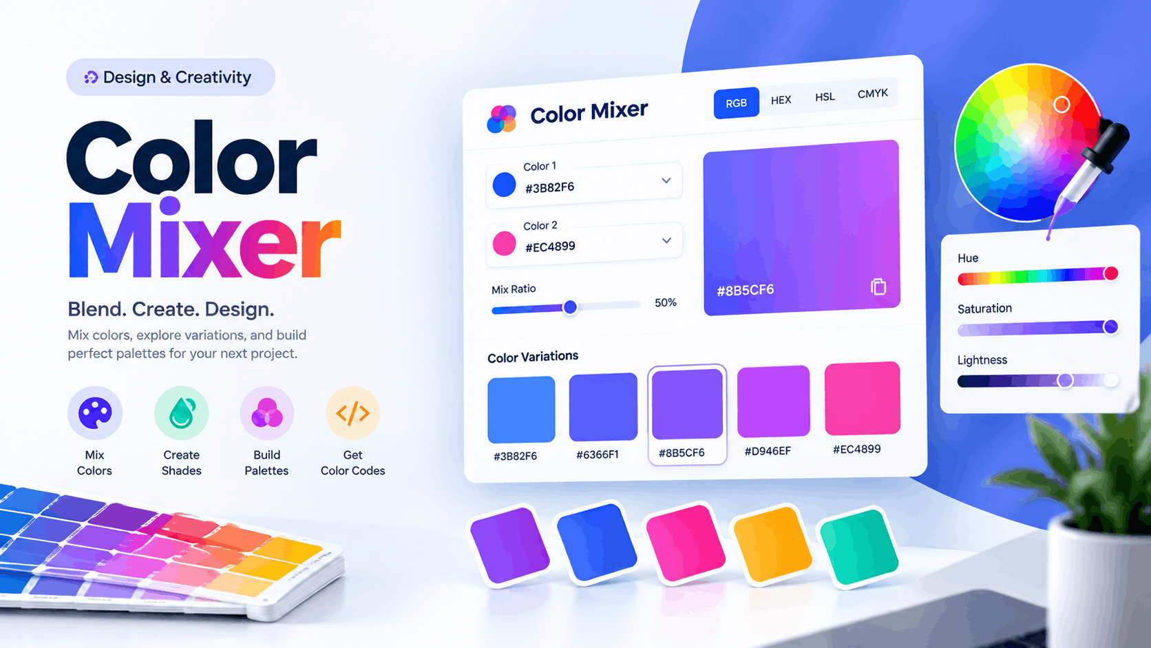 Color Mixer | Mix Colors, Create Palettes &amp; Better Combinations