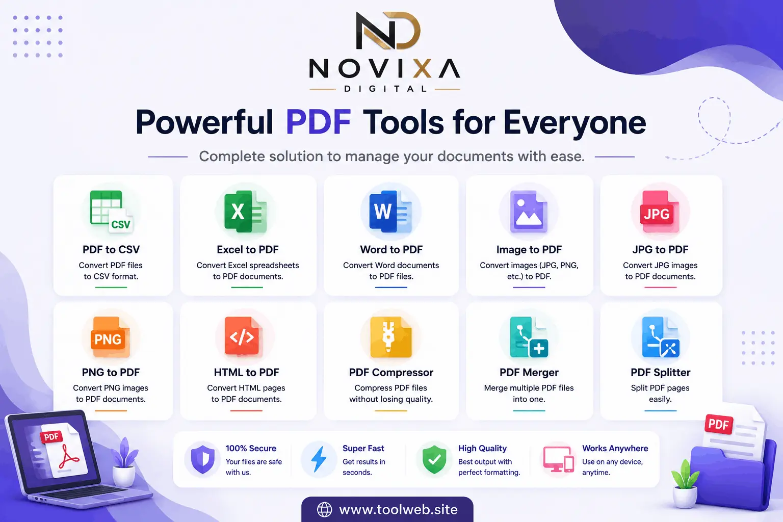Collection of document management and conversion utilities