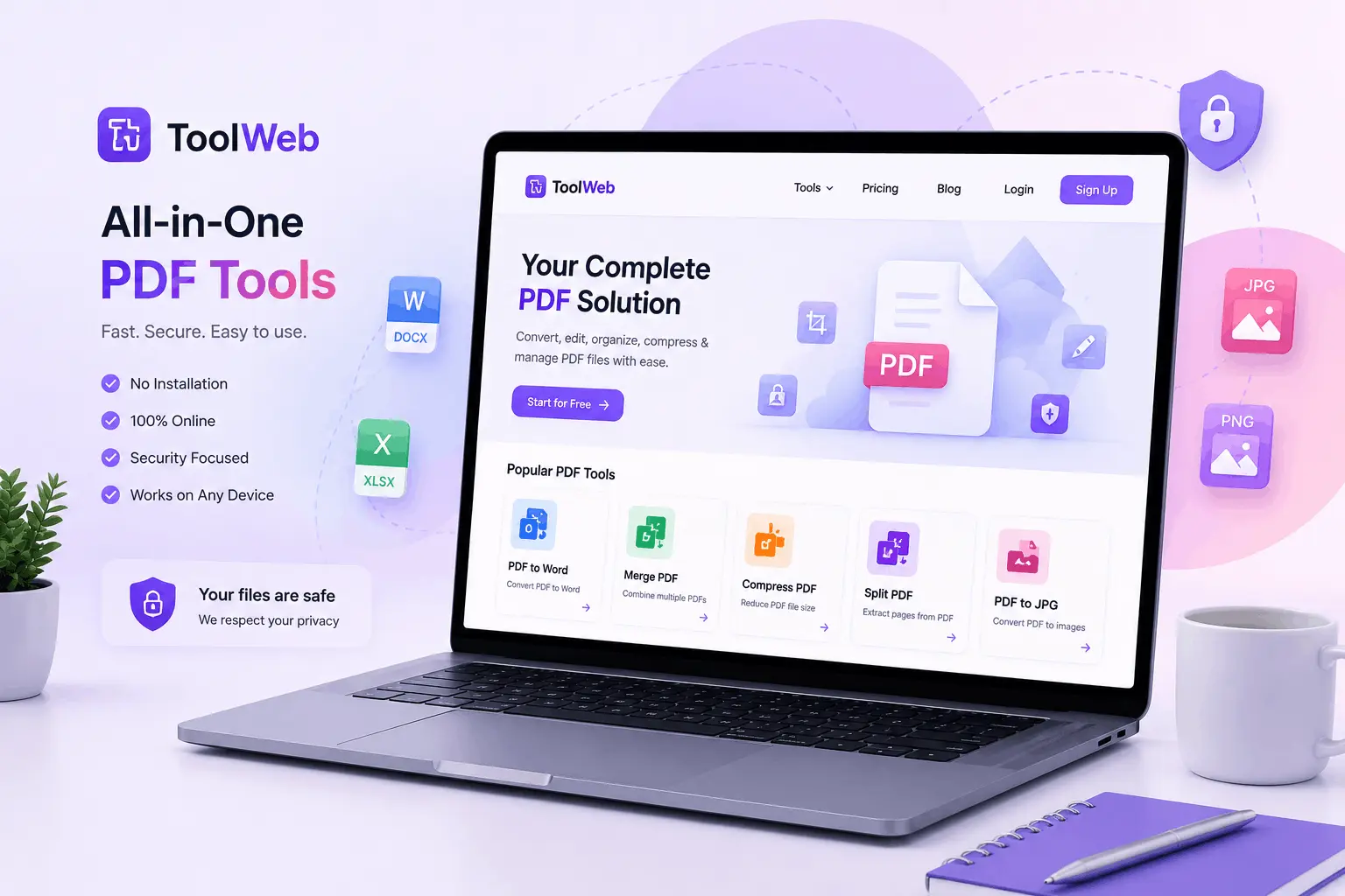 free online PDF tools workspace